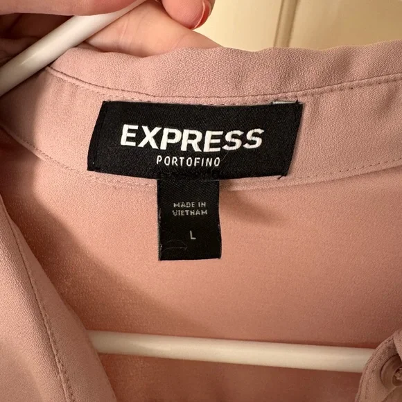 Express Portofino Blouse in Mauve Pink – Size Large - Picture 3 of 3